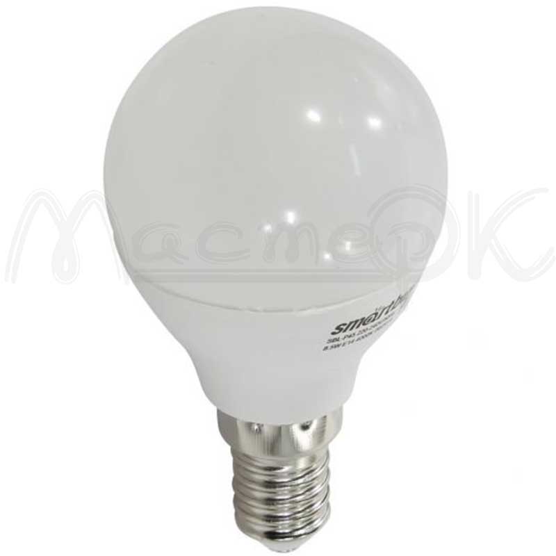 Лампа светодиодная Smartbuy Е14 5Вт 4К шар Р45