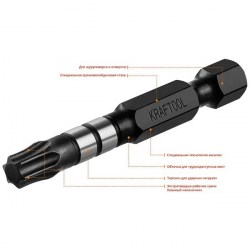 Бита TORX 30х50 мм торсионная KRAFTOOL Impact (10)