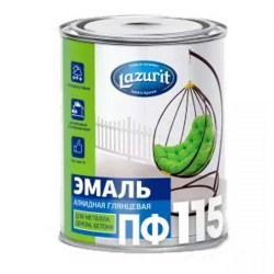 Эмаль ПФ-115 Lazurit 0,8 кг голубая