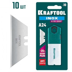 Лезвия А24 трапеция нерж. сталь 1уп-10 шт Kraftool